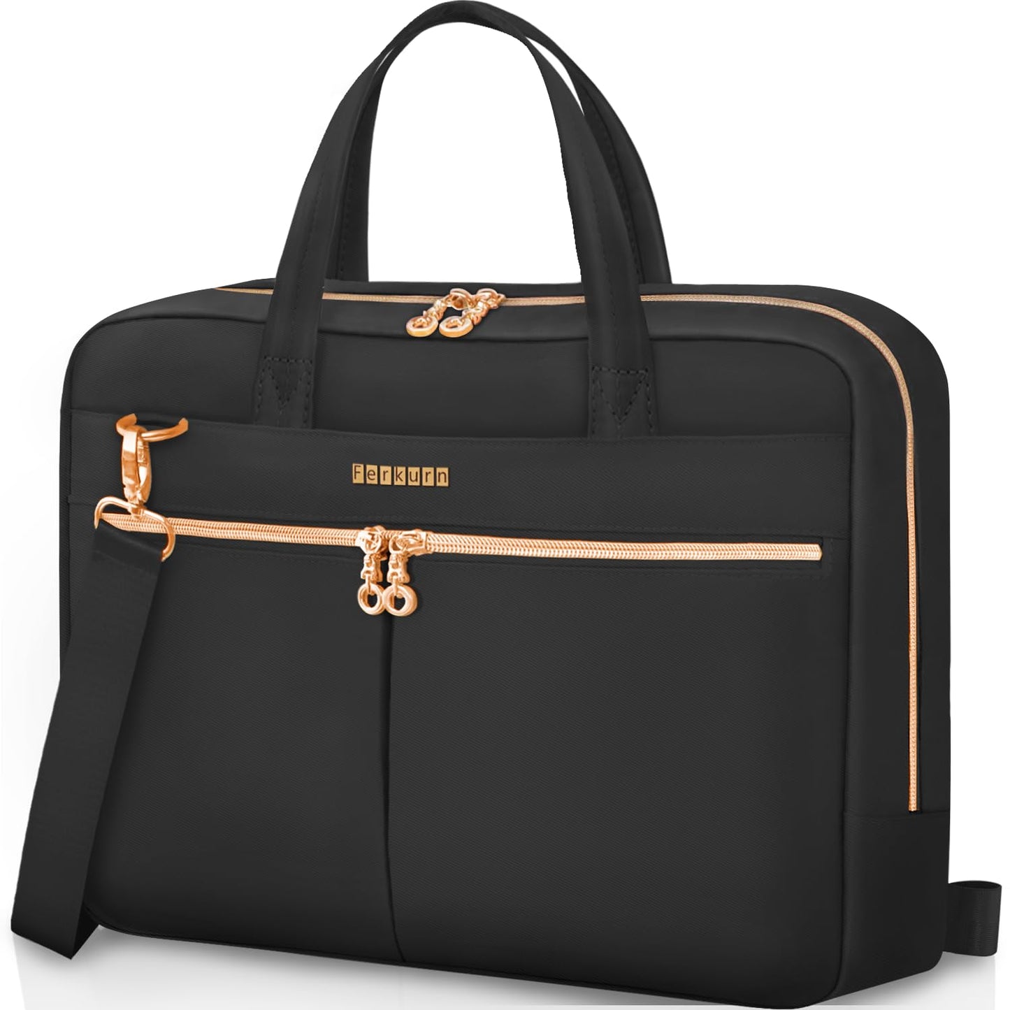 Ferkurn Laptop Bag Case 14 inch Briefcase Sleeve for Women Men Compatible with MacBook Pro M4/M3/M2/M1, HP Pavilion Chromebook EliteBook, Asus, Acer,