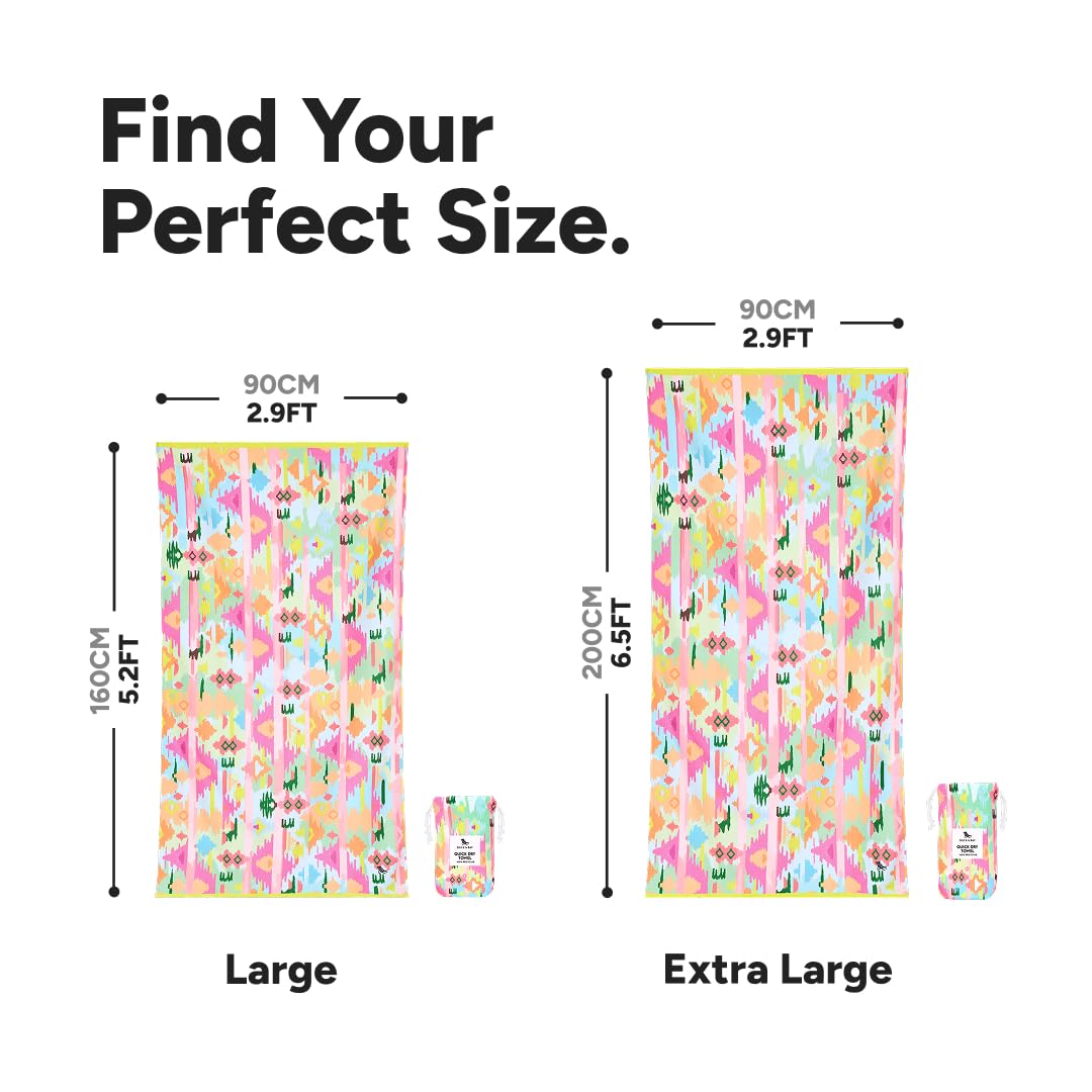 Dock & Bay Quick Dry Beach Towel - Ibiza Glow, Extra Large