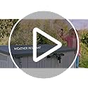 Keter Store it Out Nova Outdoor Garden Storage Shed, 32 x 71.5 x 113.5 cm, Light Grey with Dark Grey Lid