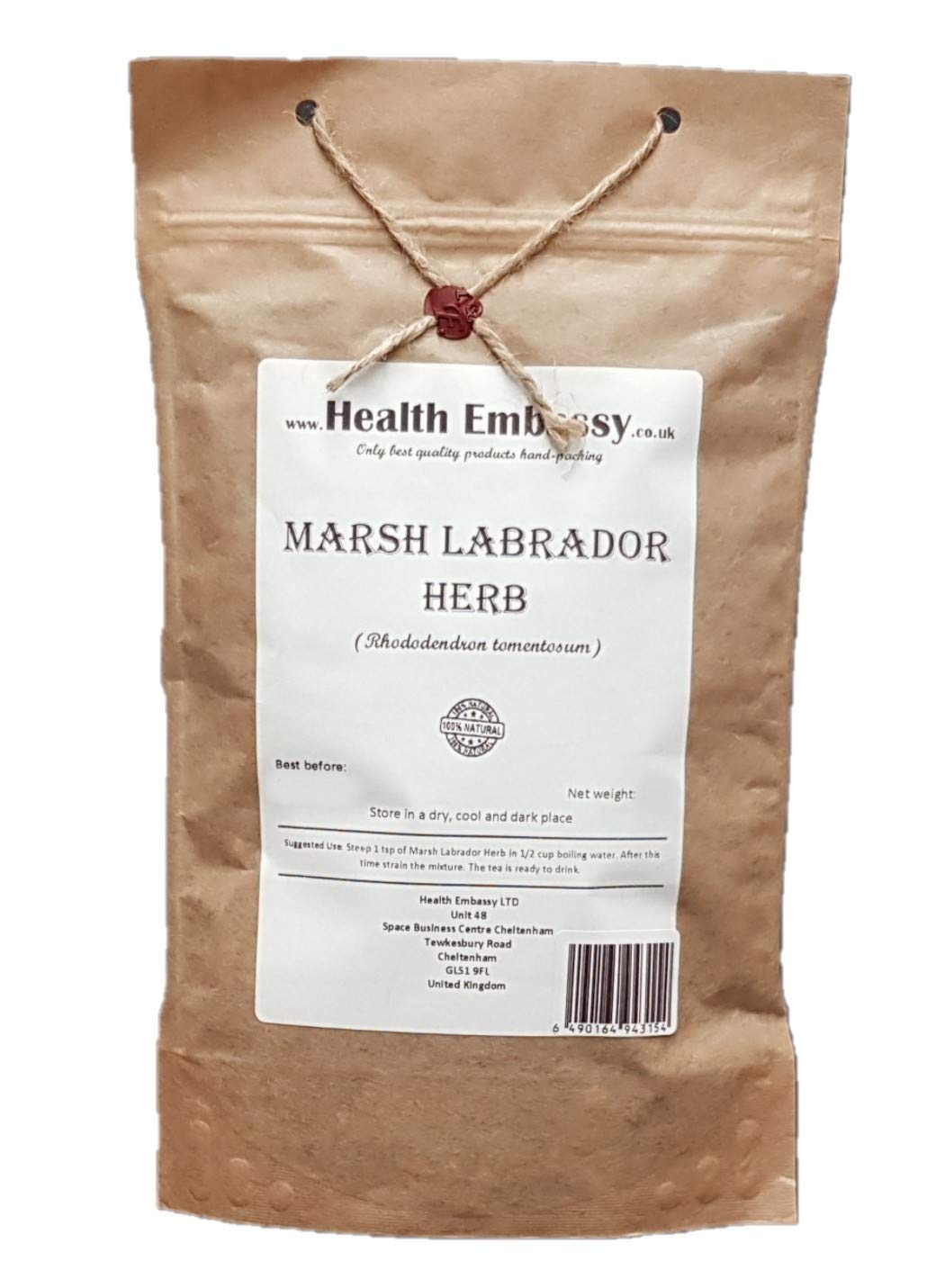 Health Embassy Marsh Labrador Herb (Rhododendron tomentosum), 100g