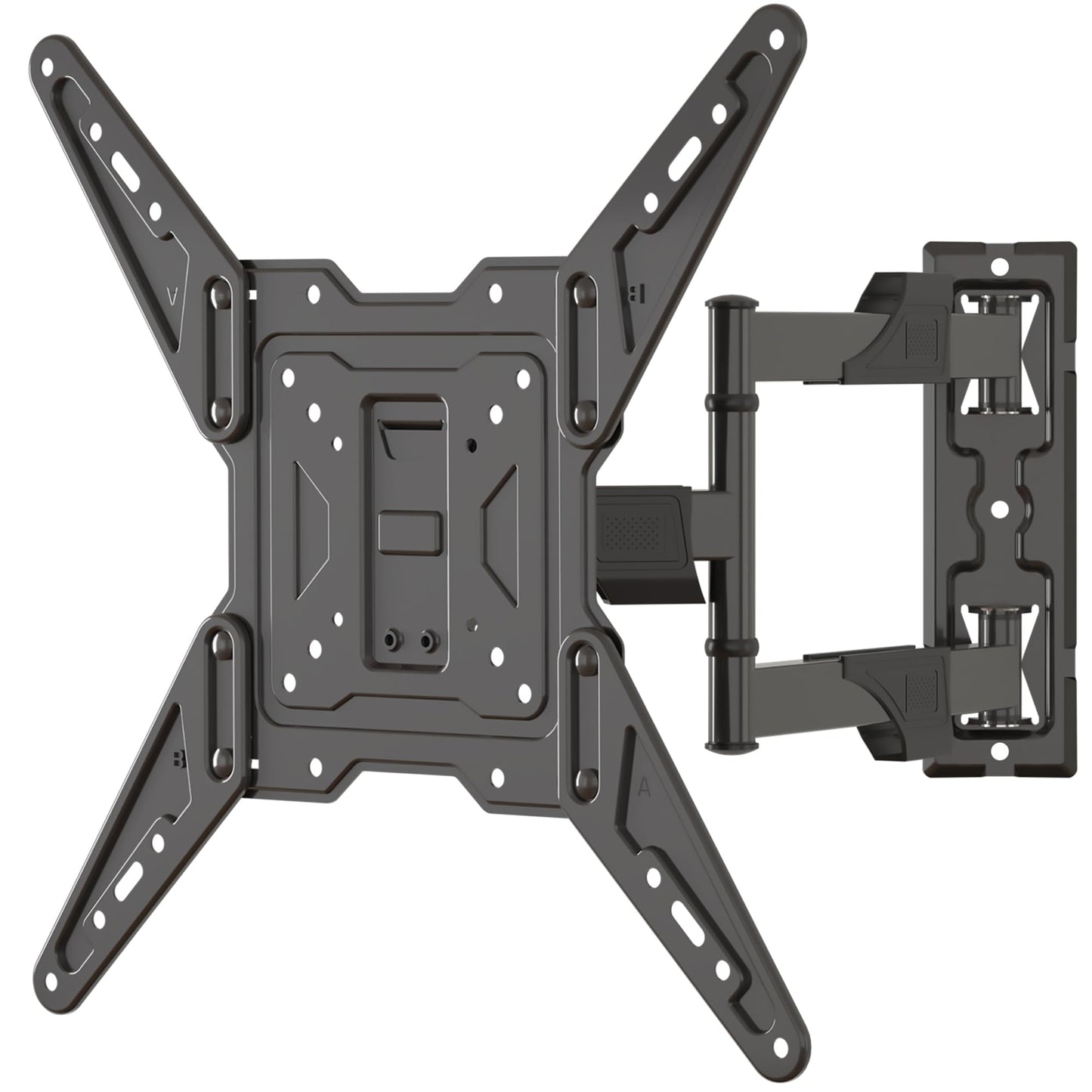 XINLEI TV Wall Bracket Tilt Swivel Wall Mount for Most 26-55 Inch Flat Curved Screens, Extendable Wall Bracket for TVs up to 31.8kg, Max VESA 400x400