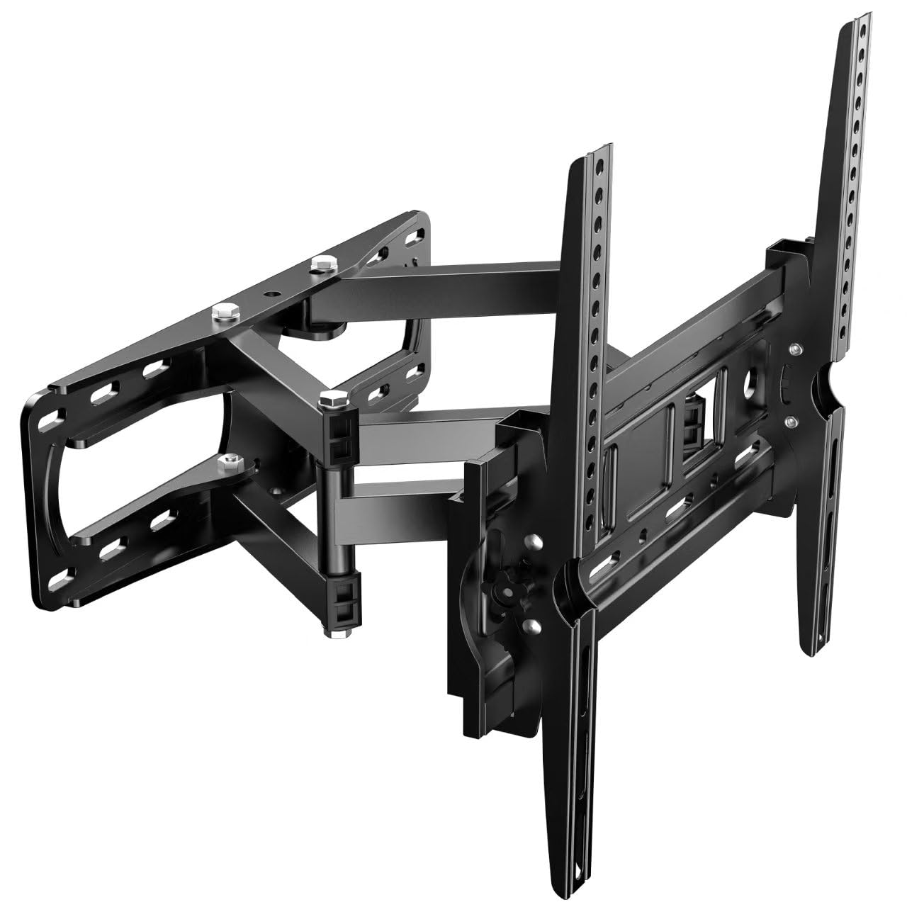 JXMTSPW Full Motion TV Wall Bracket for 32-70 Inch Curved Flat Screens TVs,Swivel Wall Mount Max VESA 400x400mm Holds up to 45kg,Adjustable Up and