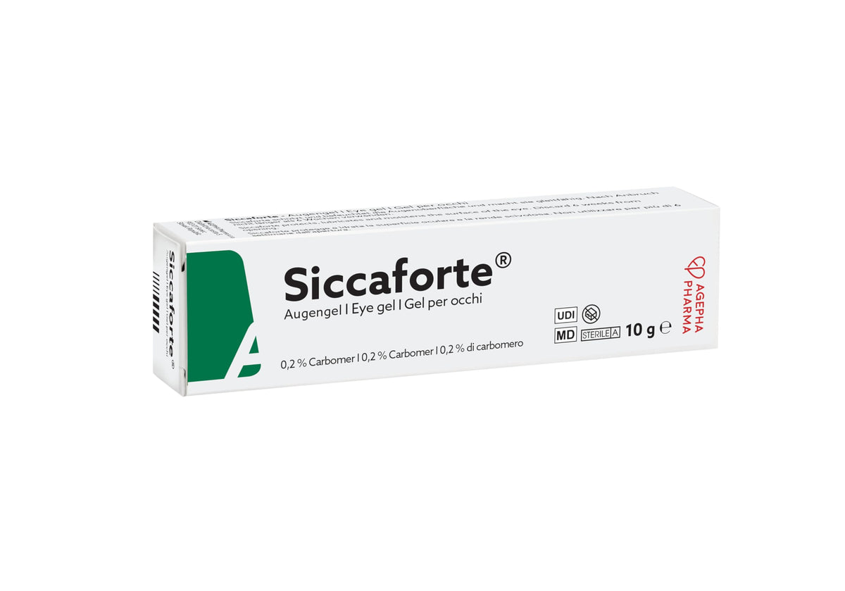 Siccaforte | Intensive Dry Eye Gel with Carbomer | Smooth, Moisturizing for Fresh Eyes | Soothing and Sore Eyes | Comfortable for Day Time Use