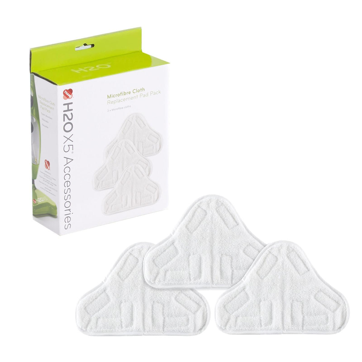 H2O X5 Microfibre Cloth Pack - Set of 3 High-Quality Replacement Cleaning Pads for Steam Cleaners - Optimize Your Cleaning Power with Pads