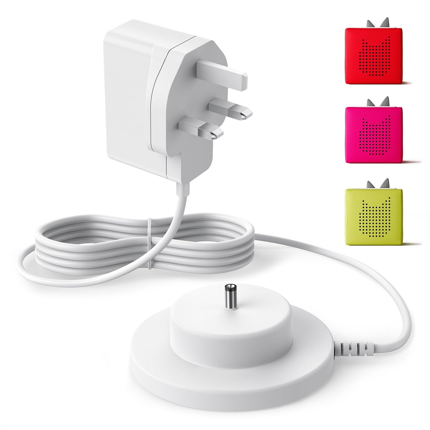 Charger for Tonies, Compatible with TonieBox Audio Player Charging Base Station, for Tonie Box Replacement Original Power Cord