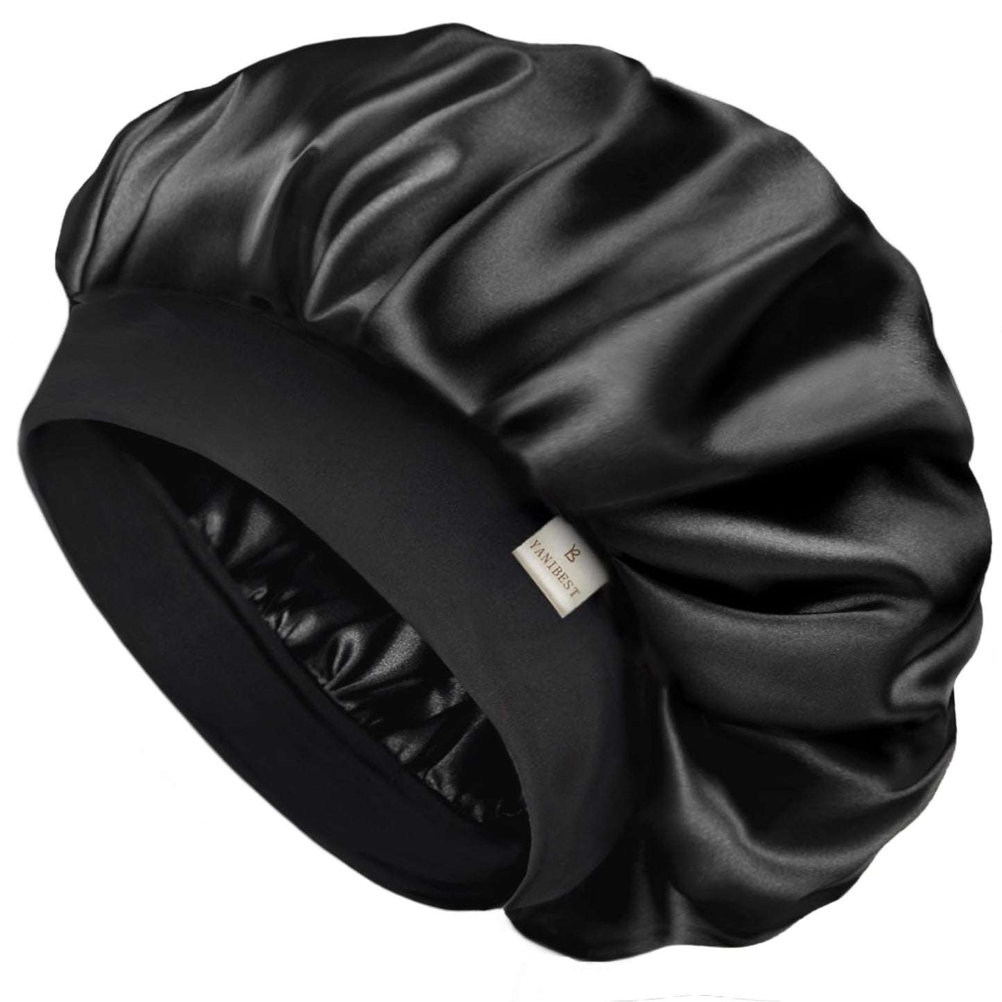 YANIBEST Bonnet for Men Hair Bonnet for Sleeping Double Layer Satin Bonnets for Black Women Curly Hair Sleep Cap