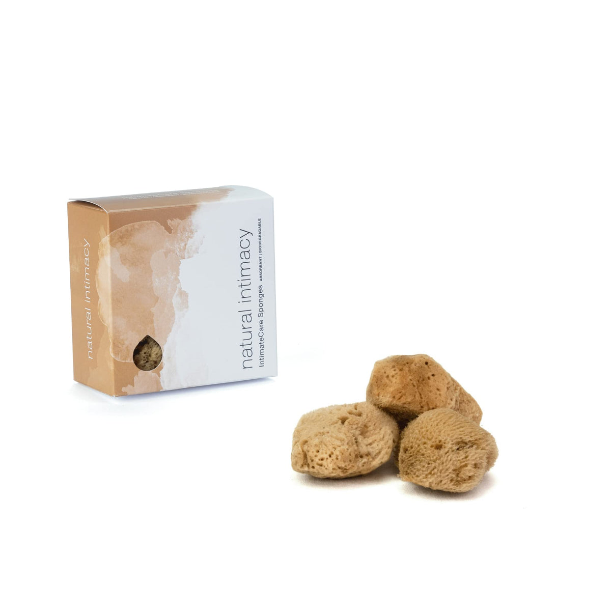 IntimateCare Sea Sponges. Mediterranean Sea Sponges in Plastic Free Packaging. Absolute Quality (5.5-6.5cm / 2-2.5in')