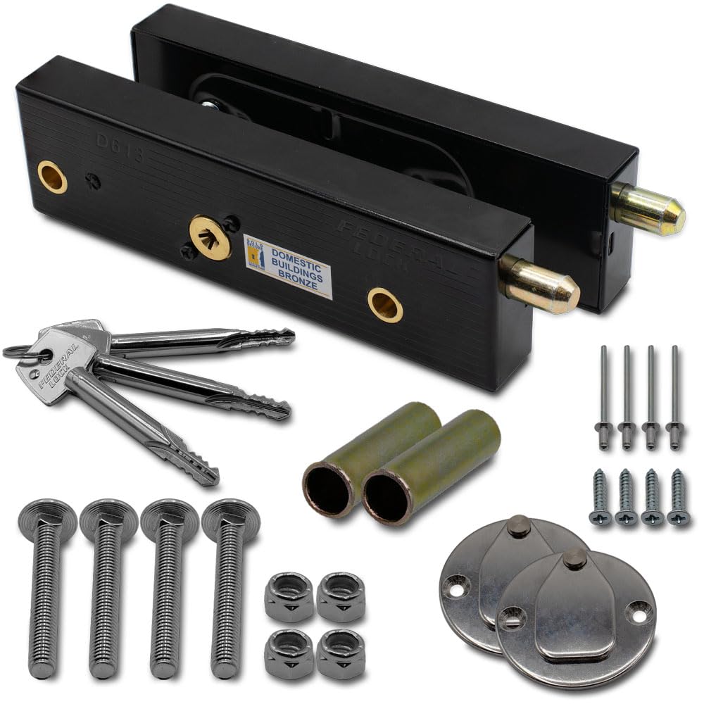 Federal Lock Enfield Garage Door Lock Bolts - Sold Secure Approved - 10 Year Guarantee