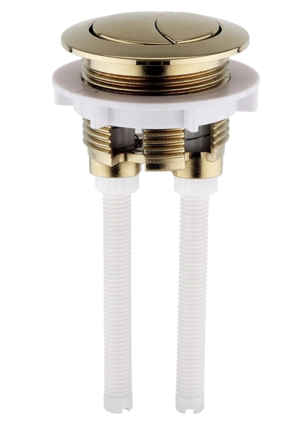 Housler? Brushed Brass Universal Toilet Dual Flush Button Fit 38-42mm Cistern Hole