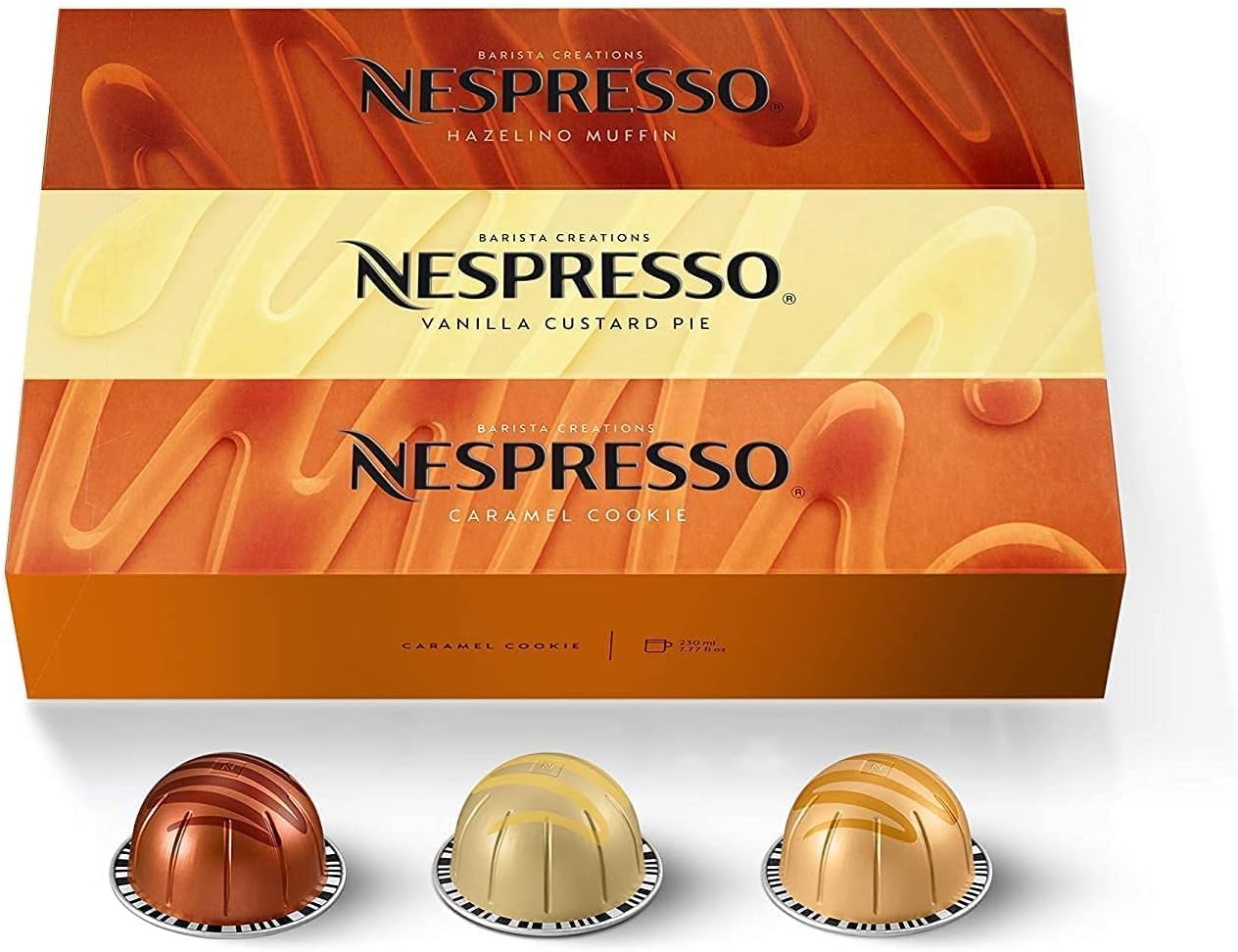 30 capsules NESPRESSO VERTUO Vanilla + Caramel + Hazelnut