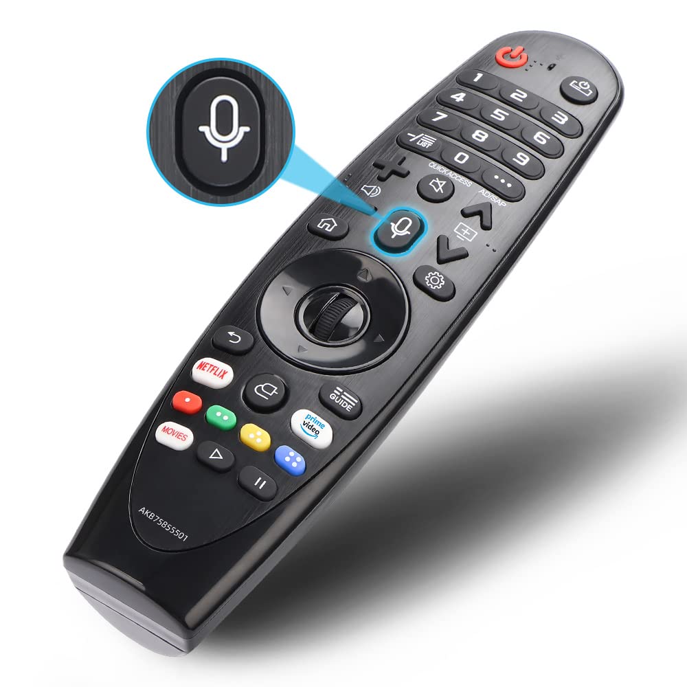 New Voice Magic Remote AKB75855501 Compatible with LG Smart TV Remote Replacement for AN-MR20GA AN-MR19BA LG TV Magic Remote, with Netflix, Prime