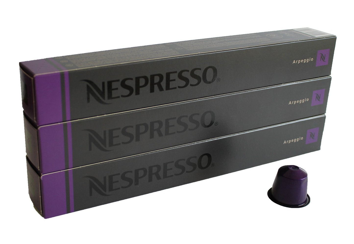 Nespresso Capsules Lilac ? 30 x Arpeggio ? Original Nestle ? Espresso Coffee ? Assorted