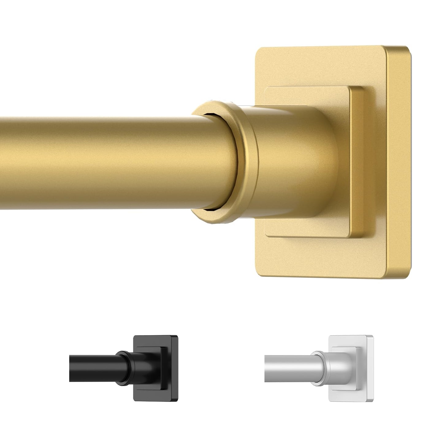 UIOSANRT Gold Shower Curtain Rod 31-79 Inches Non-Slip Tension Mounted Shower Rods