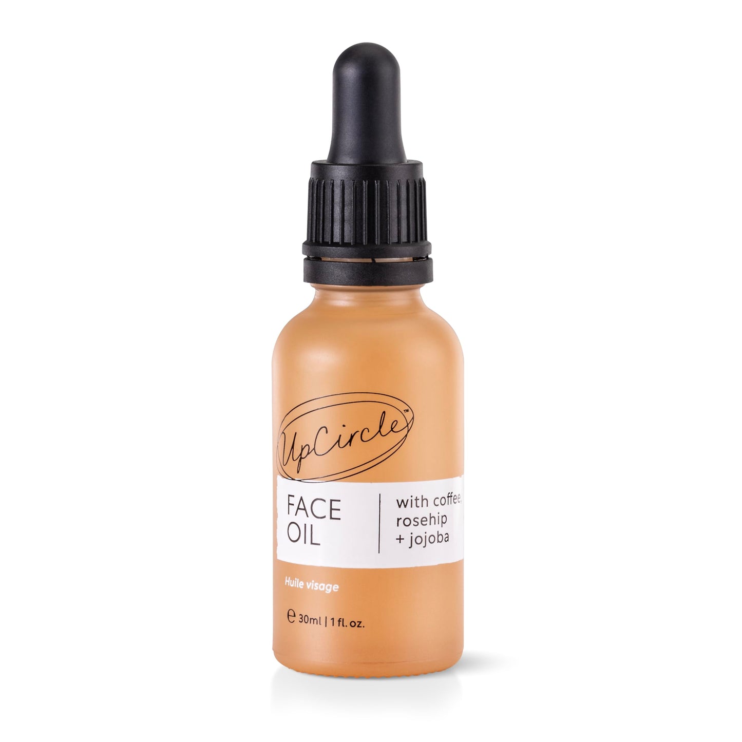 UpCircle Organic Face Oil With Coffee, Rosehip + Jojoba 30ml - Natural Hydrating Facial Oil - Vitamin C, Rosehip Oil Fades Dark Spots + Sea Buckthorn