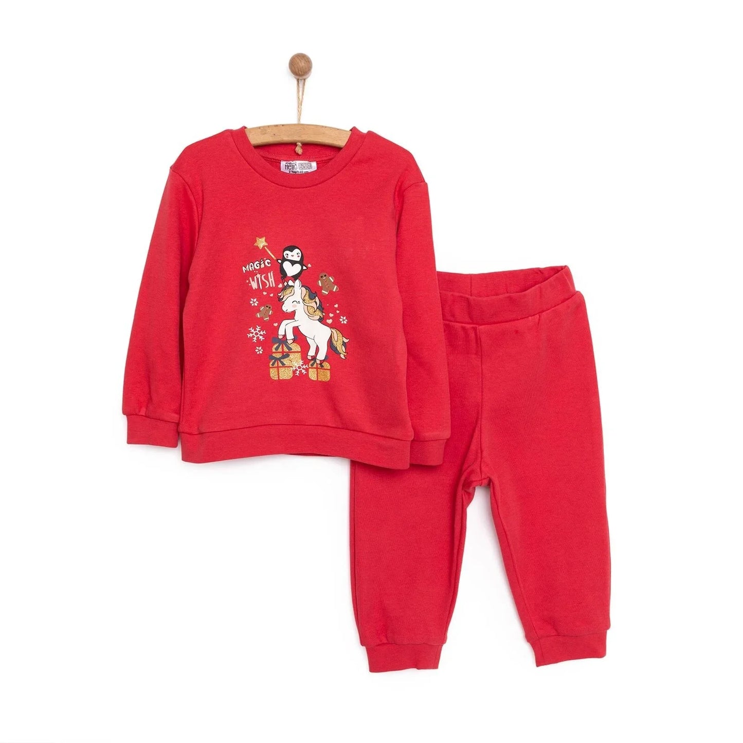 HelloBaby Baby Girl Christmas Tracksuit - Red