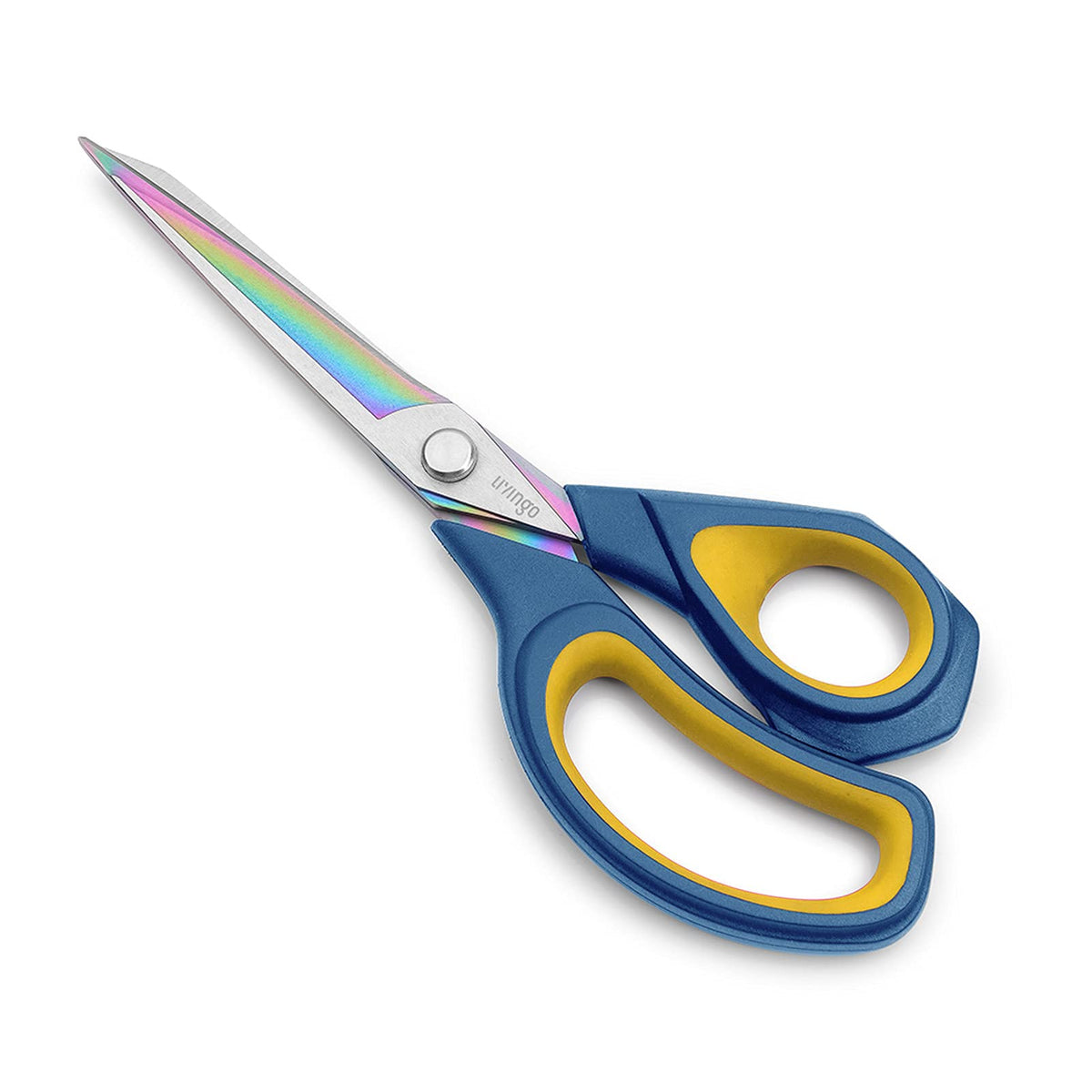LIVINGO 9.5" Premium Fabric Scissors, Heavy Duty Sharp All-Purpose Titanium Coating Forged Stainless Steel, Soft Touch Sewing Tailor Dressmaking