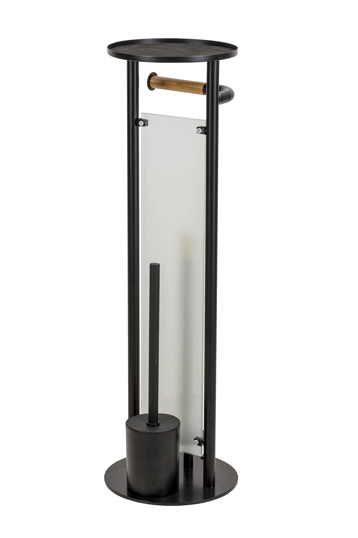 Croydex Toilet Brush, Matt Black/Wood, One Size
