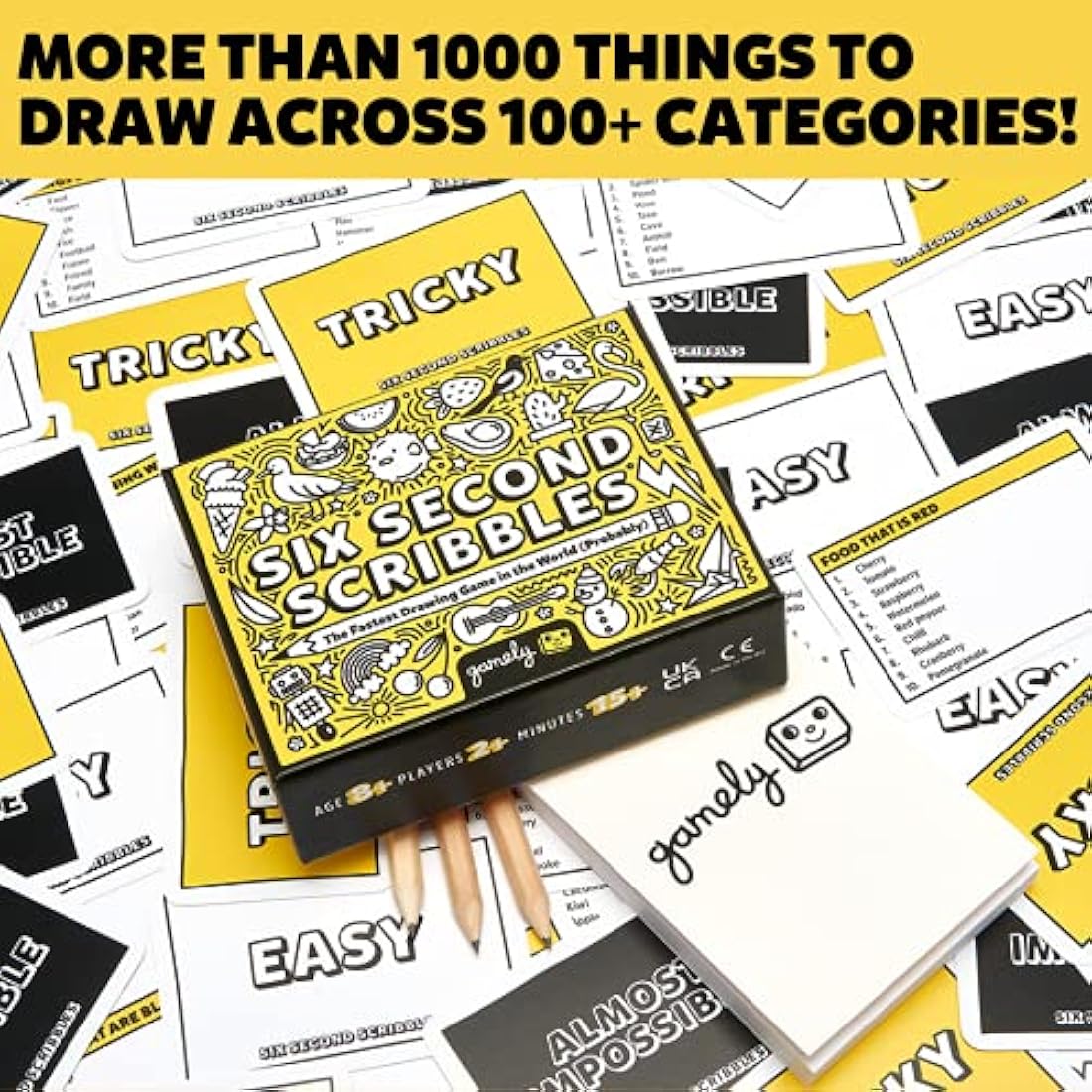 Six Second Scribbles: The frantically fast and fantastically fun drawing game | A family friendly party game for children, teens and adults (Six Second Scribbles)