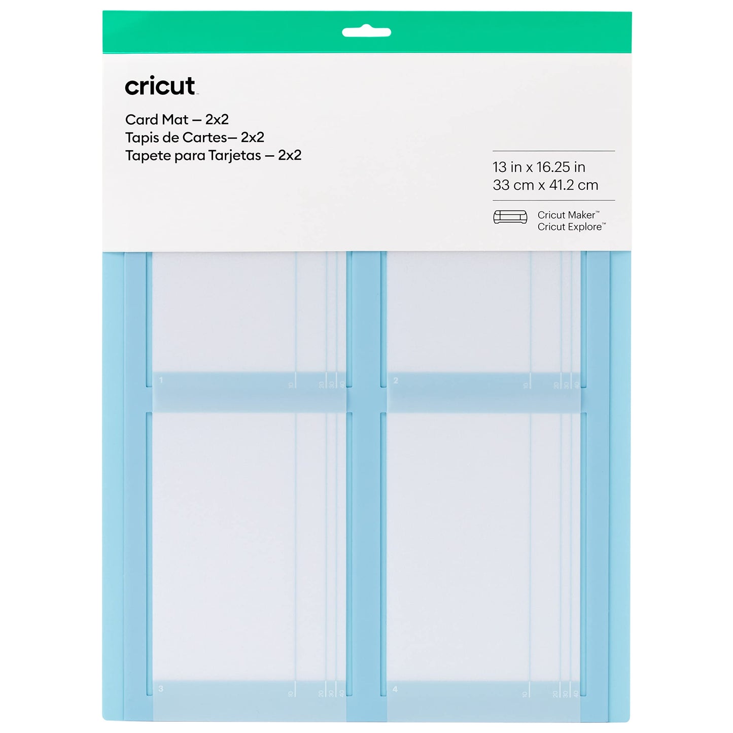 Cricut Unisex Adult Card Mat, Compatible with all Card Sizes, Create custom cards with Cricut Maker and Cricut Explore machines, 2 x 2