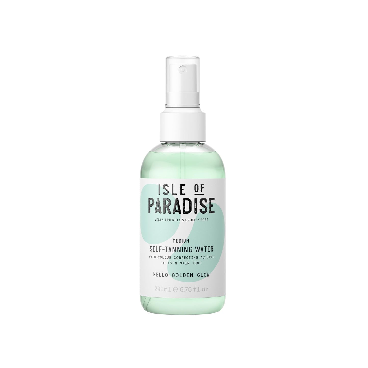 Isle of Paradise Self Tan Water Medium (200 ml) Hydrating Self Tanning Water Natural Ingredients & Vegan