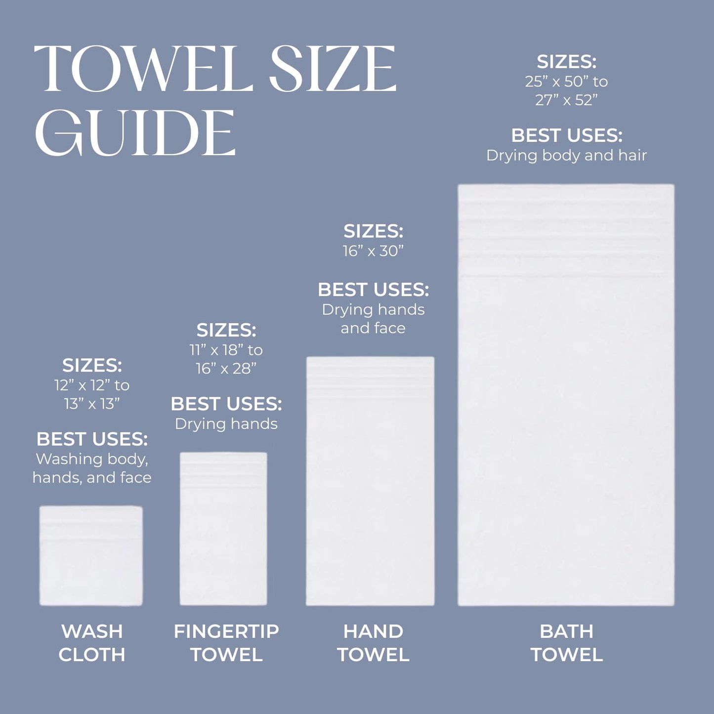 Izod Bathroom Accessories Flamingo Collection, 2pc Hand Towels, White
