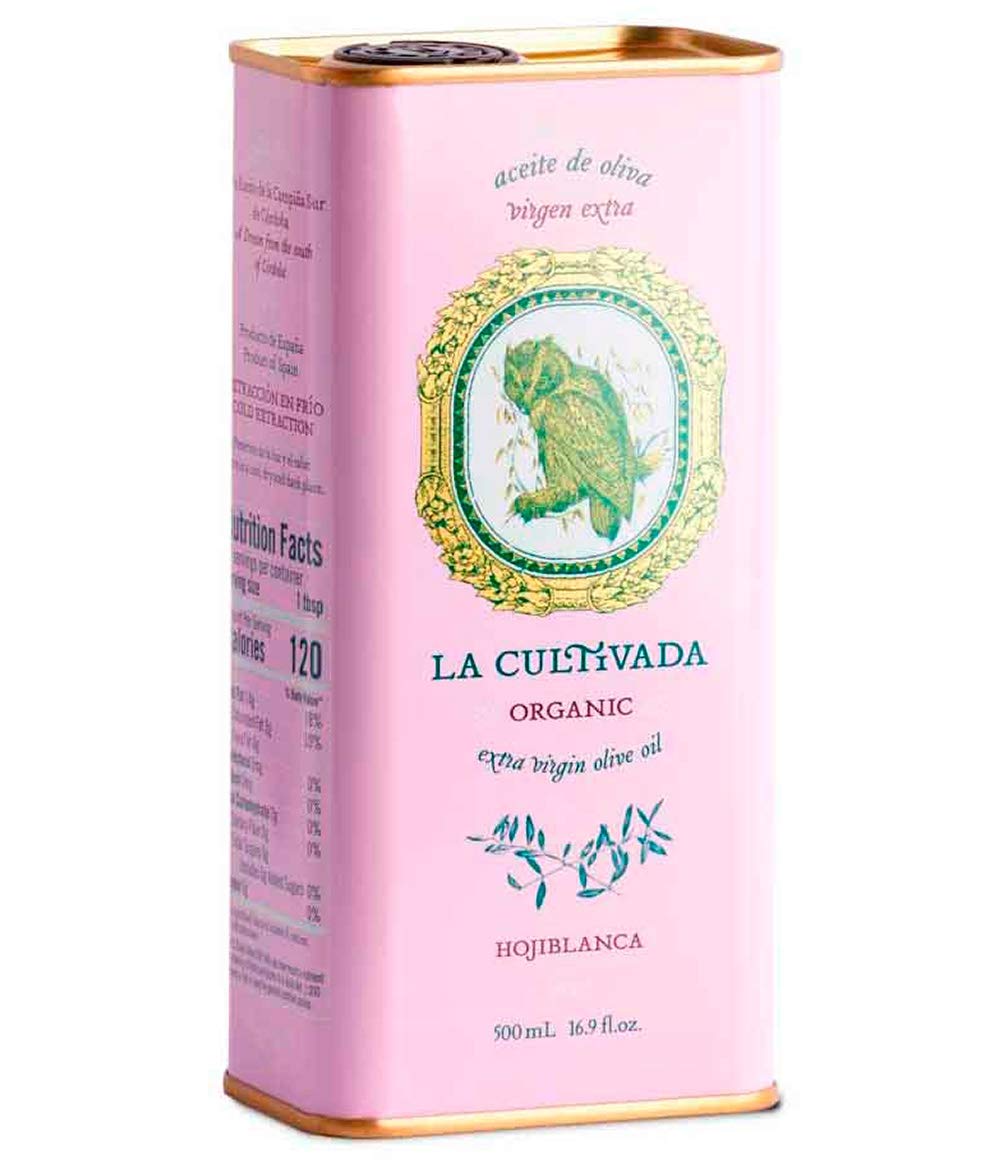 La Cultivada - Organic Extra Virgin Olive Oil. Cold Pressed - Spanish Hojiblanca Olive; 2019-20 Harvest - Certified Organic by S.C. CAAE - Gold Medal