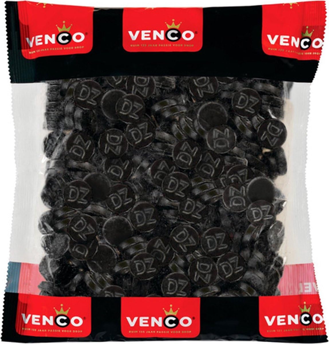 Venco - Double Salt Rounds Liquorice 1kg x 1