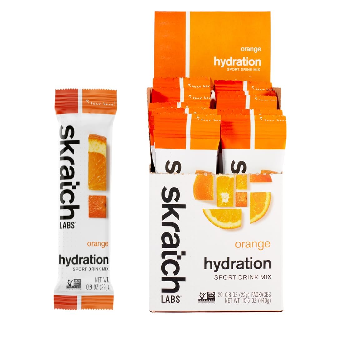 Skratch Labs | Hydration Packets Hydration Drink Mix, Oranges (20ct) - Electrolyte Powder