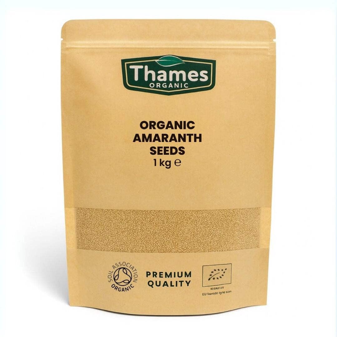 Organic Amaranth Seeds 1kg ? Certified Organic, Raw, Vegan & Non-GMO ? Resealable Bag ? No Additives or Preservatives ? Ancient Grain for Salads,