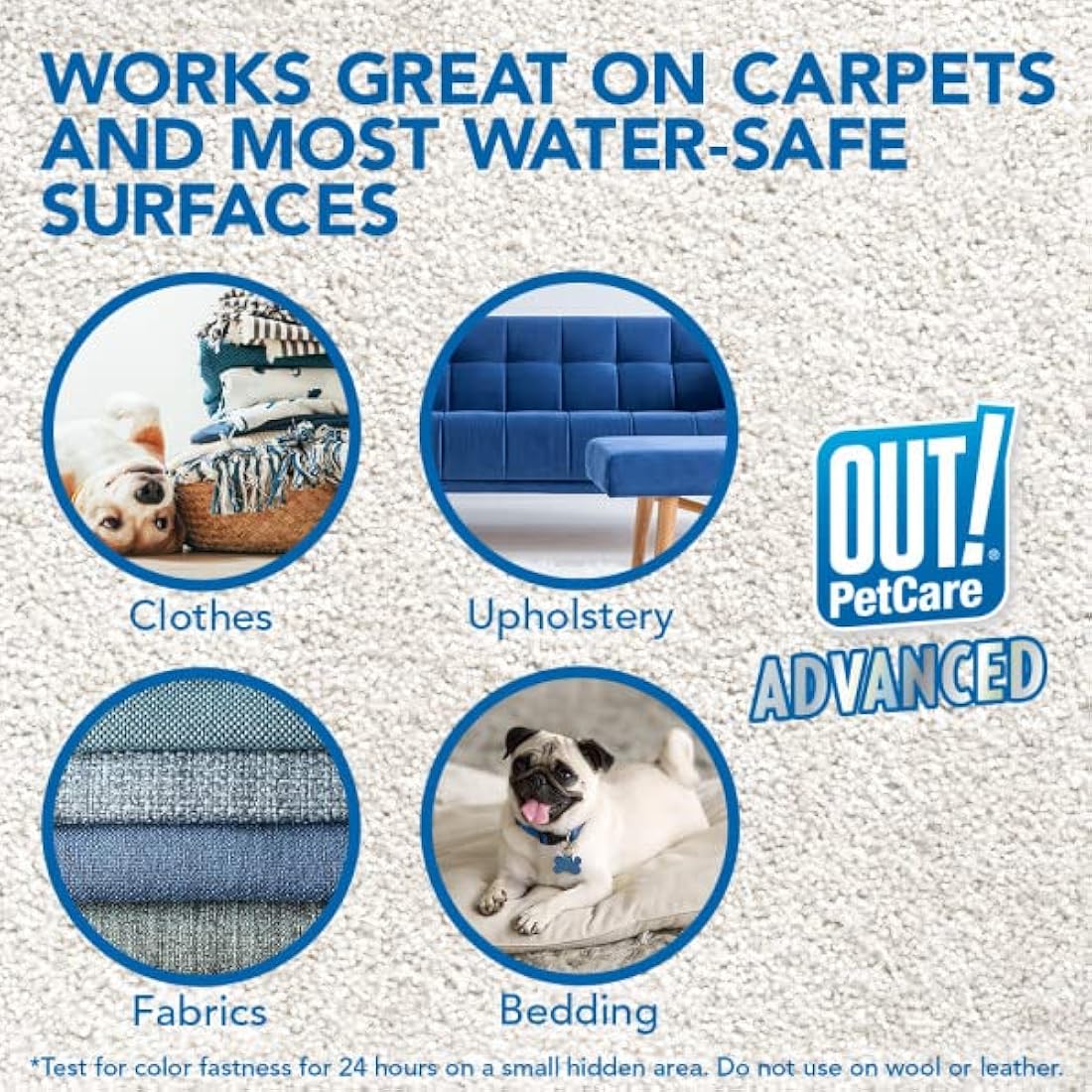 OUT! Super Strength Pet Stain and Odour Remover| Enzymatic Pro-Bacteria Cleaner 500 ml