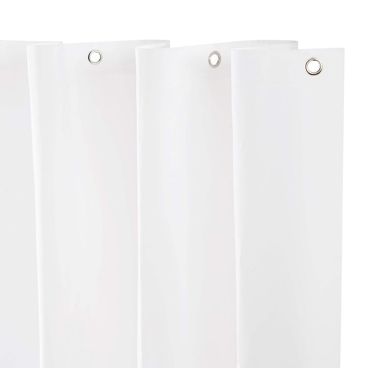 Kenney KN61440PK2 Medium Weight 5 Gauge Waterproof PEVA Shower Curtain Liner with Rust-Resistant Metal Grommets and Weighted Magnetic Hem for