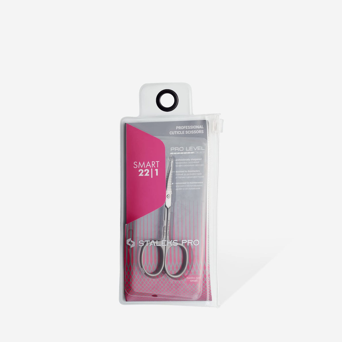 STALEKS PRO Smart 22 Type 1 Professional Cuticle Scissors - Pack of 1 - Model SS-22/1