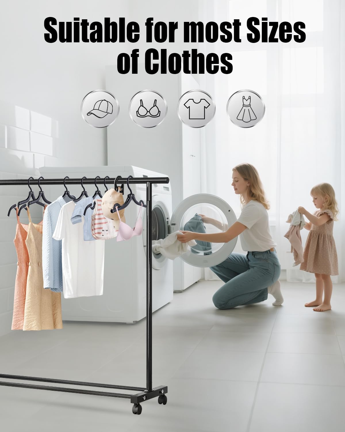 Sazfli 10-Pack Foldable Travel Hangers with Gift Box – Thickened ABS & Aluminum Clips, Non-Slip Design for Delicate Clothes, Compact 5.5x3 Inch