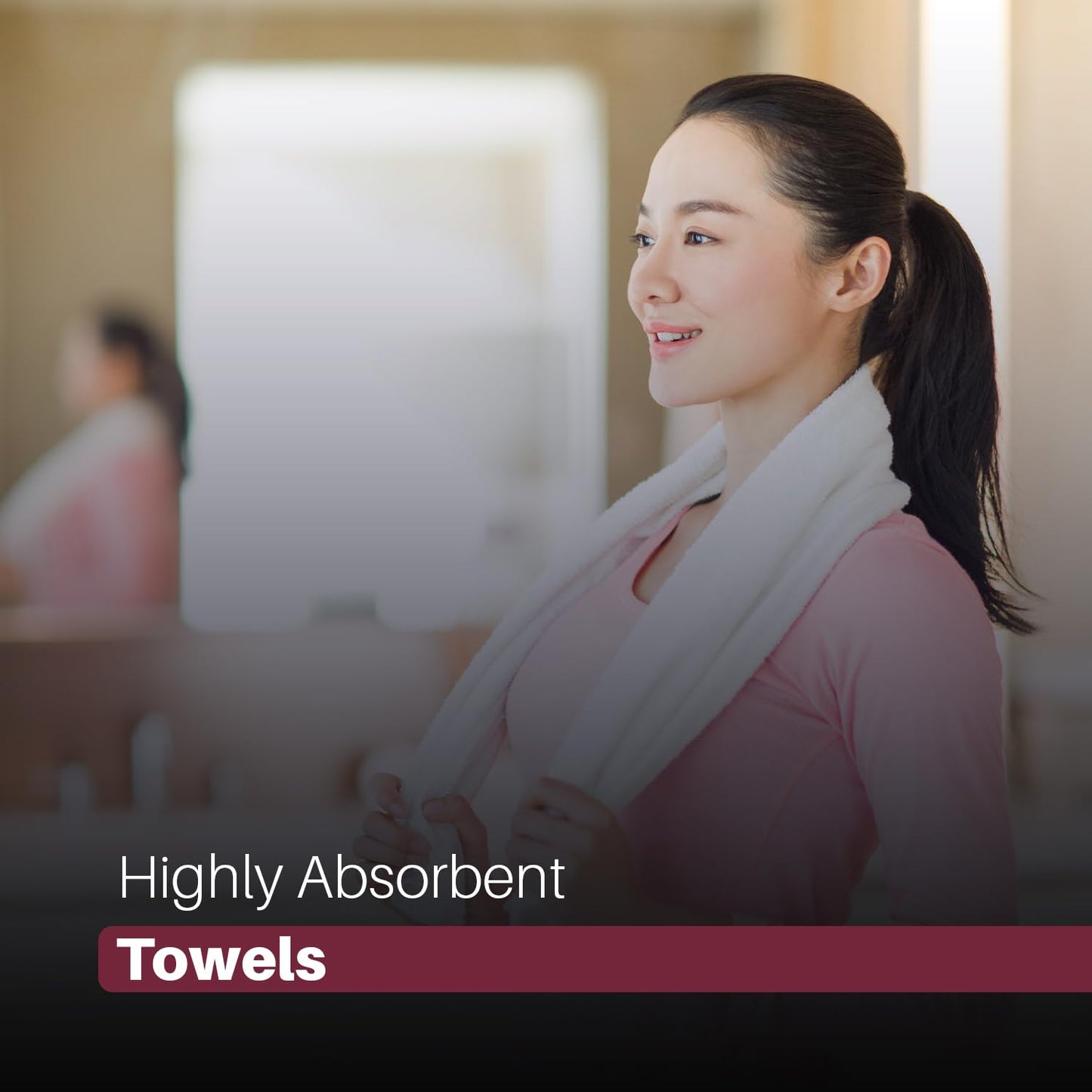 Indus Textiles 100% Egyptian Cotton Towel Sets 8 Piece - 2 Bath Towels 2 Hand Towels 4 Flannel Washcloths Bathroom Towels 600 GSM Highly Absorbent