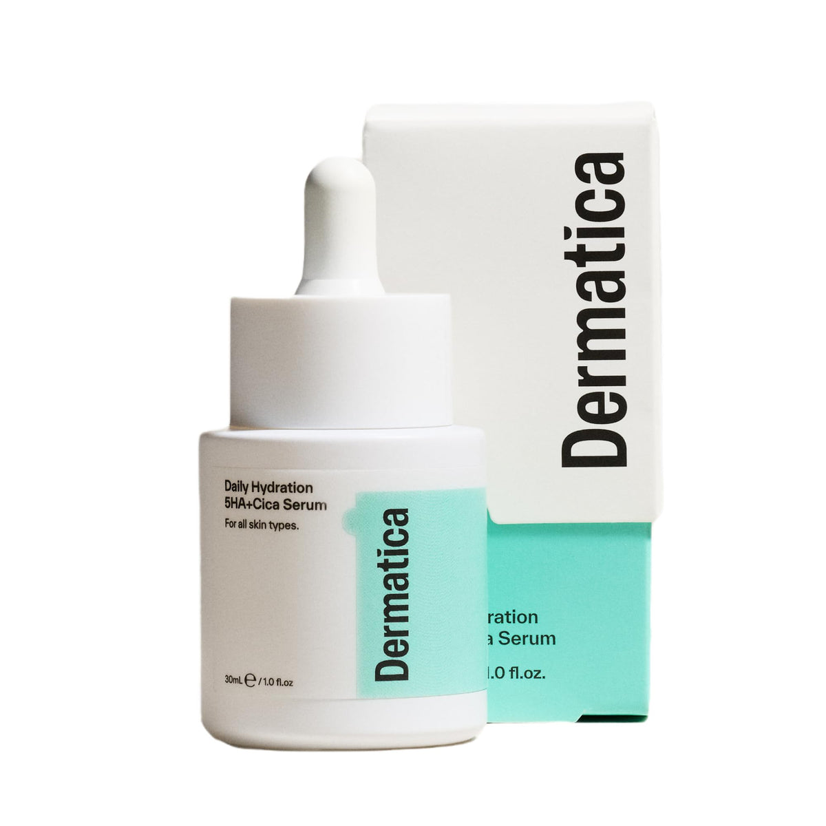Dermatica Daily Hydration 5HA+Cica Serum ? Lightweight Face Serum with 5 Types of Hyaluronic Acid, Cica & Niacinamide for Deep Hydration, Barrier
