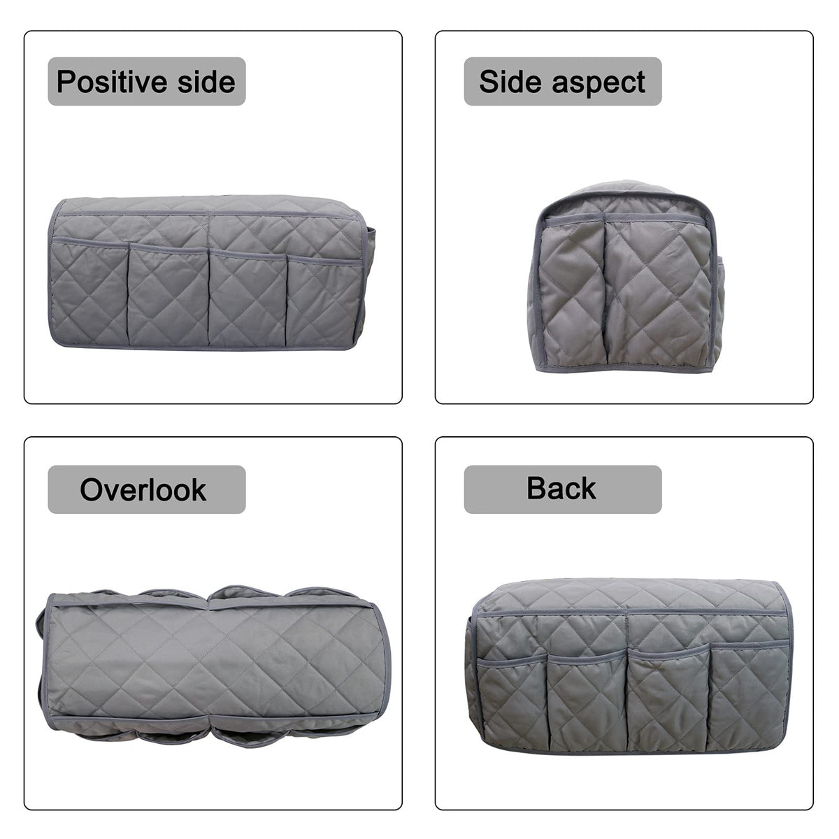 Lyirfan Sofa Armrest Organizer Non-Slip Sofa Storage Organizer Caddy Remote Control Holder with 14 Pockets,for Cell Phone,TVRemote Control,Magazines