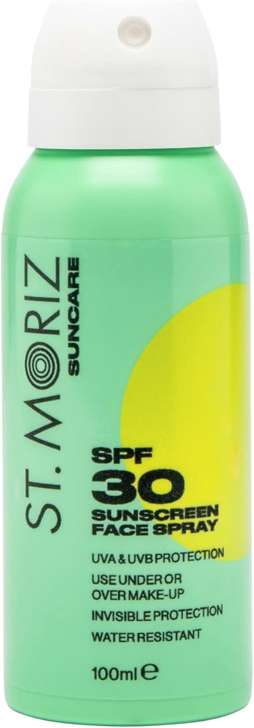 St Moriz Suncare SPF 30 Sunscreen Face Spray - 100ml. New