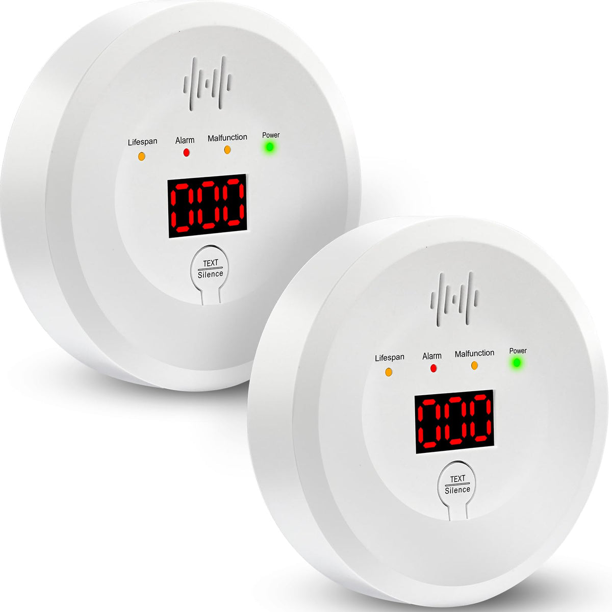Carbon Monoxide Detector, CO Alarm with LCD Display,CO Detector Monitor with 85 dB Audible Visual Alarm for Home Safety,Replaceable Batteries Powered