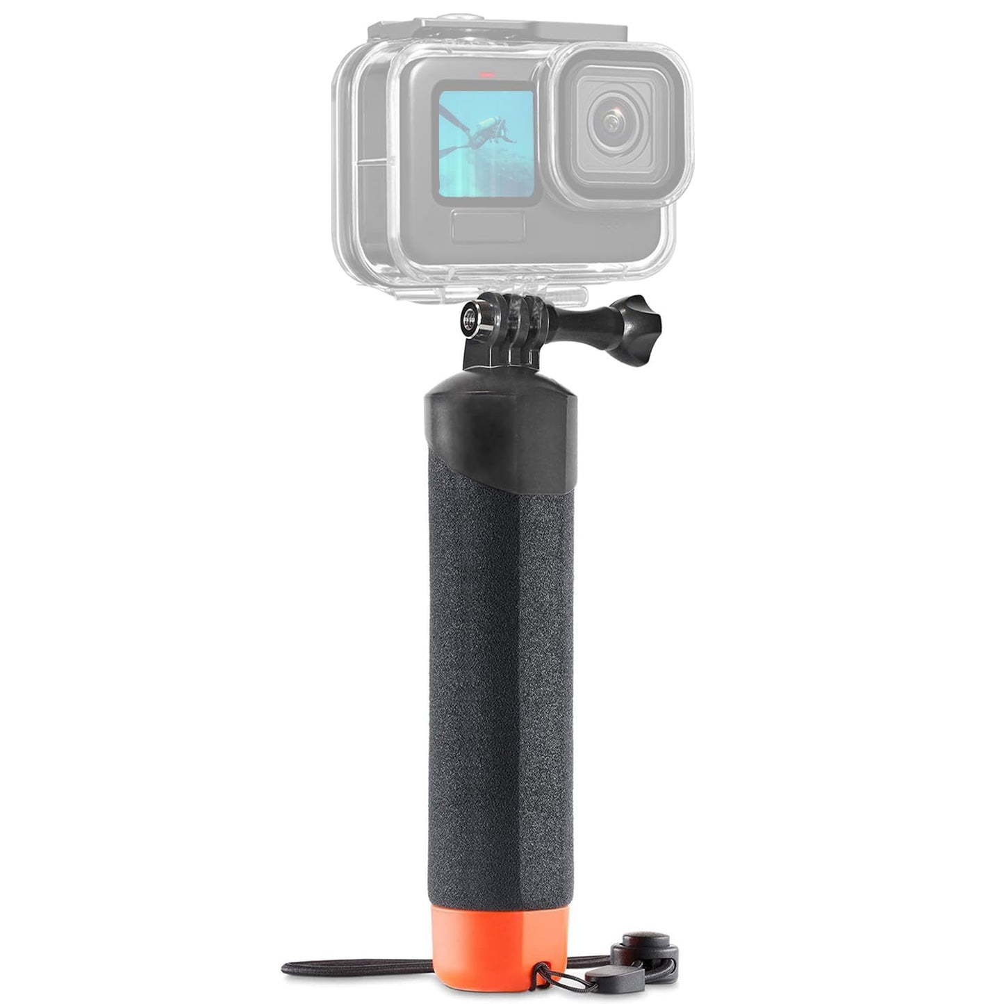 FitStill Waterproof Monopod Floating Hand Grip for Go Pro Hero 13/12/11/10/9/8/7/6/5/4/3 Session DJI Osmo and Other Action Cameras.Snorkeling