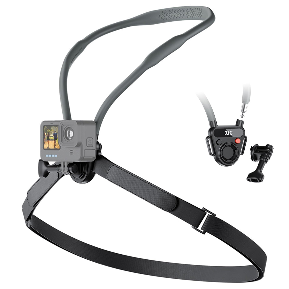 Magnetic Neck Mount for Gopro Hero 13/12/11 with Chest Strap,Quick Release Chest Mount for DJI Osmo Action 6/5 Pro/4/3 & Insta 360 Ace Pro/Pro