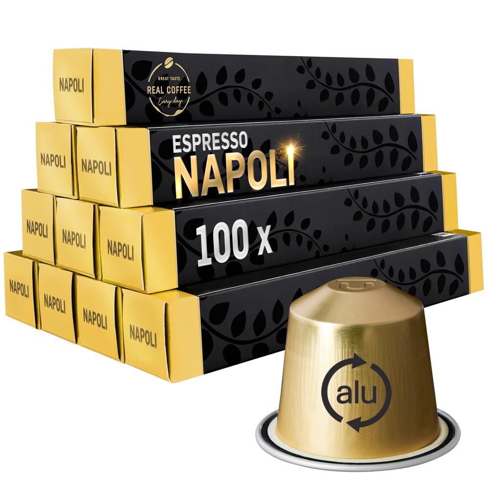 BLONDE ROAST | by Real Coffee | Napoli Espresso | 100 Capsules Compatible with Nespresso | Fair Trade Certified |