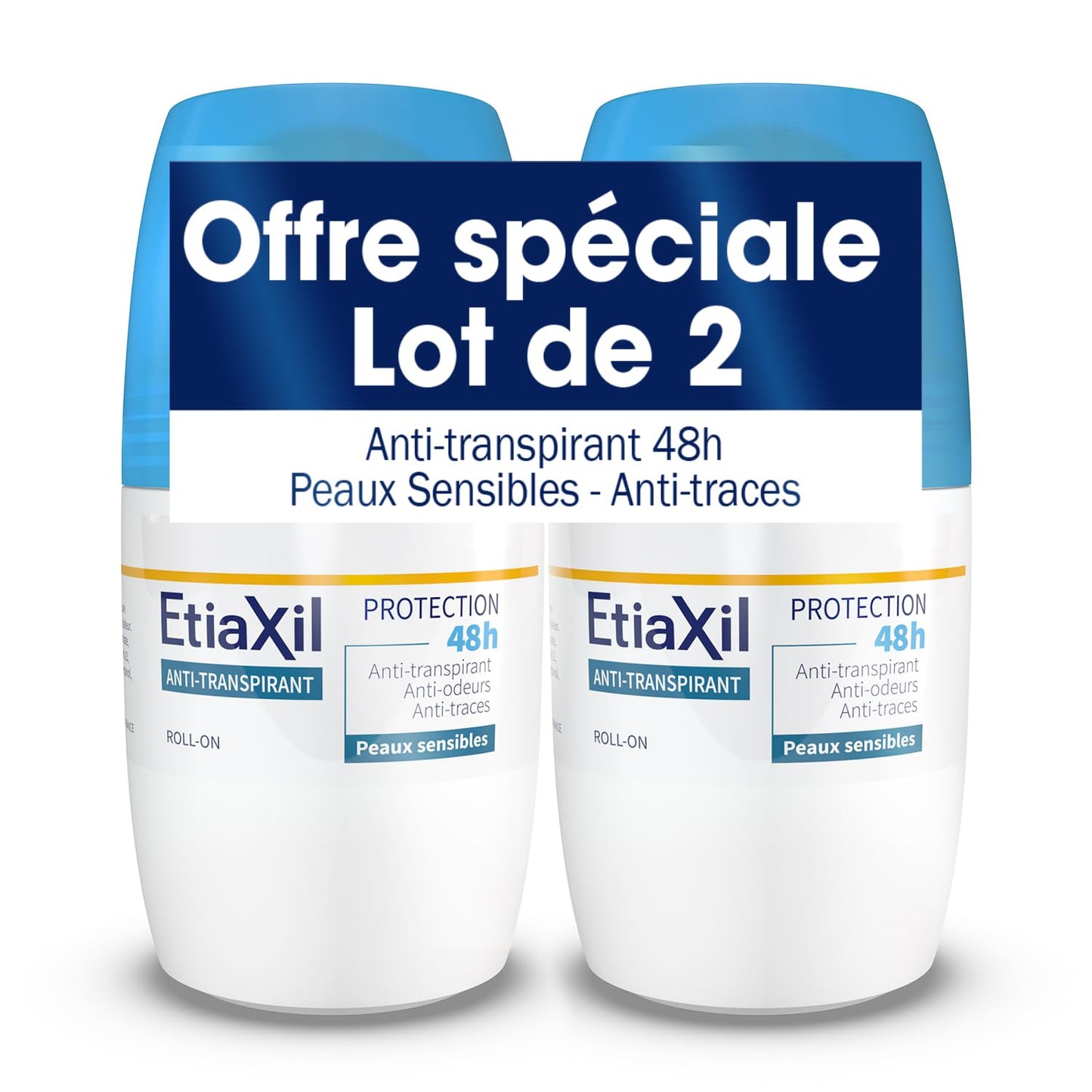 Etiaxil Anti-Perspirant Deodorant 48h Roll-on 2 x 50ml