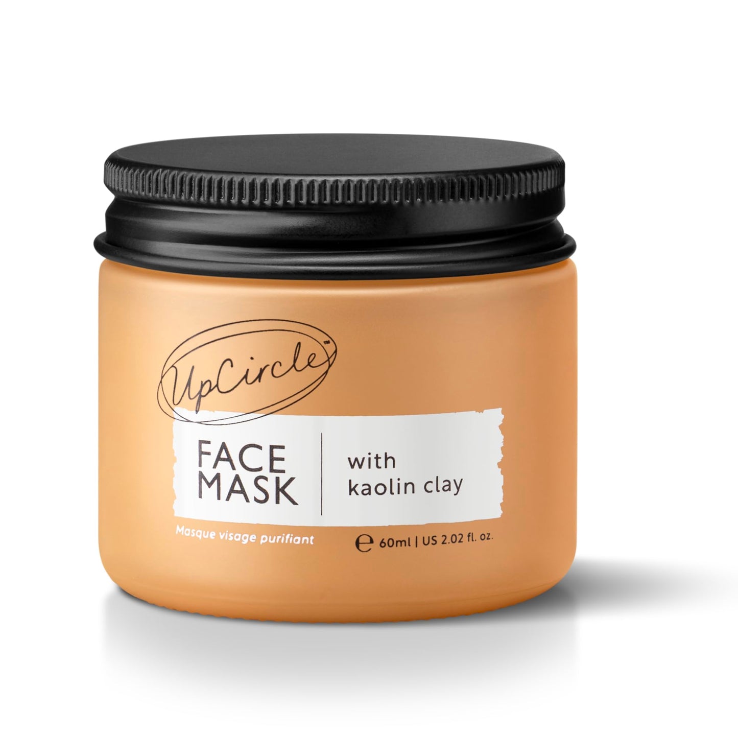UpCircle Hydrating Kaolin Clay Face Mask with Olive Powder 60ml - Detoxifying Mask To Clear Spots, Blackheads + Prevent Breakouts - Turmeric Oil, Aloe