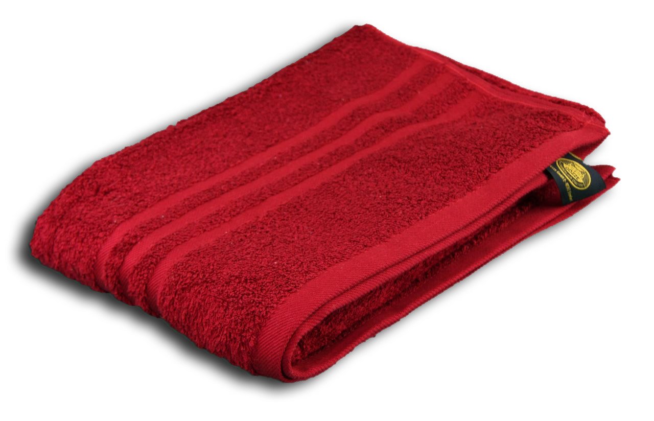 G?zze - Elegant Hand Towel Set of 2, Sylt, 100% Cotton, Heavy Weight (440 g/m?), 50 x 100 cm - Bordeaux