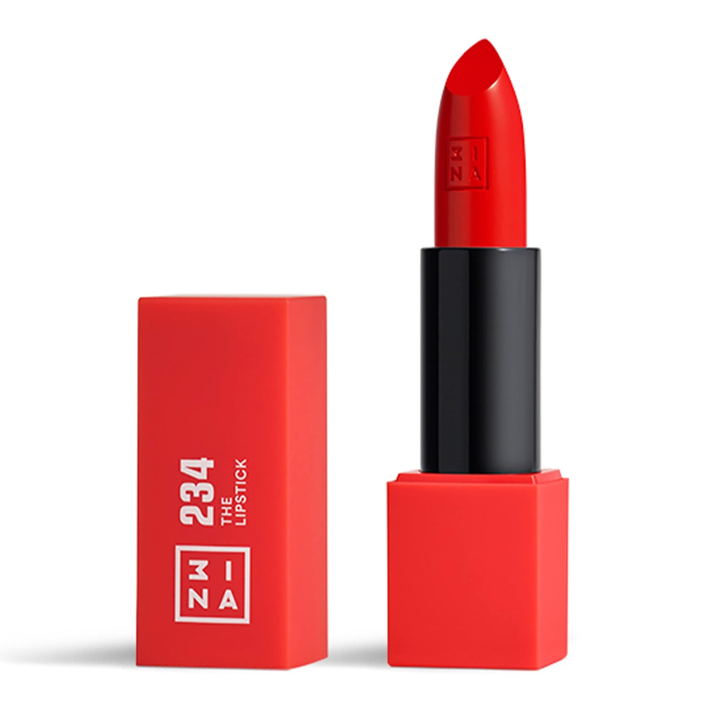 3INA MAKEUP - Vegan - Cruelty Free - The Lipstick 234 - Light red - Highly Pigmented Shades - Moisturizing Creamy Texture - Smooth Formula - Intense