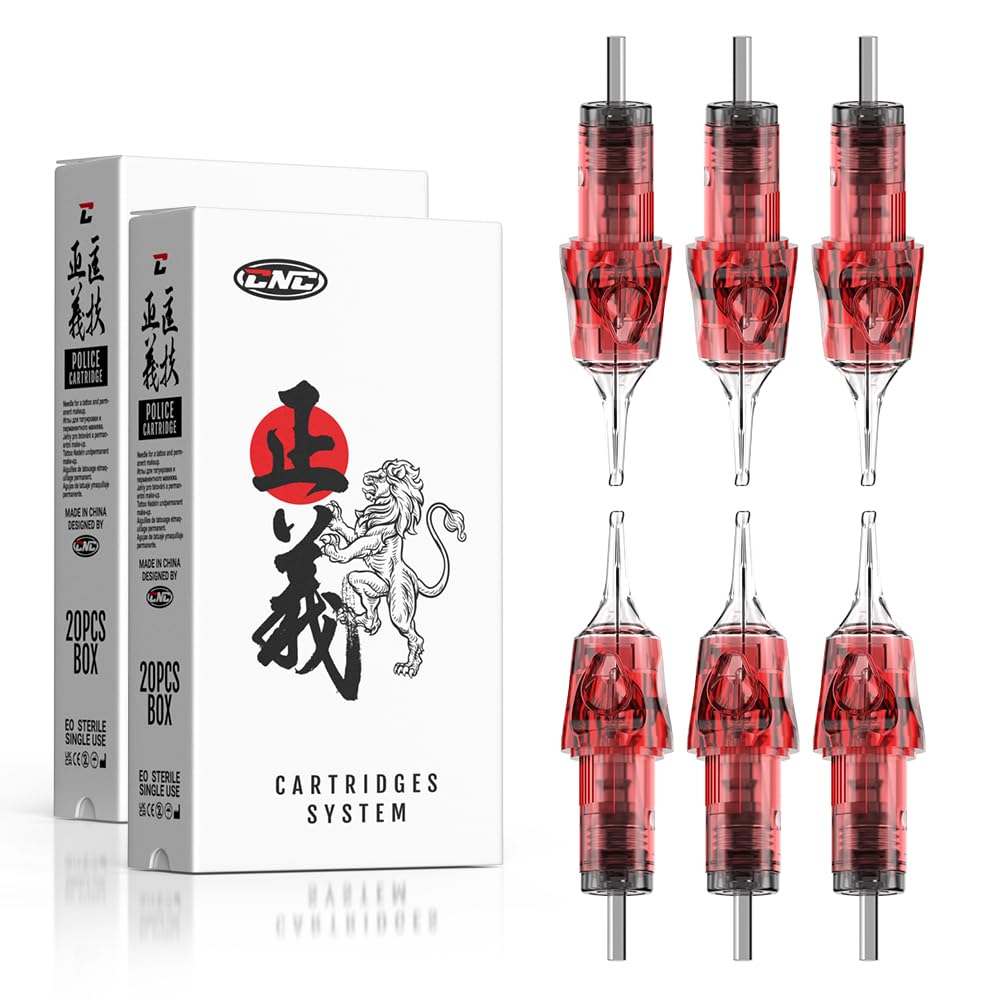 CNC 40Pcs Tattoo Cartridges Needles Disposable Mixed #10 Bugpin Round Liner Cartridge 3RL 5RL 7RL 9RL Tattoo Needles EN04R-40KIT-DD