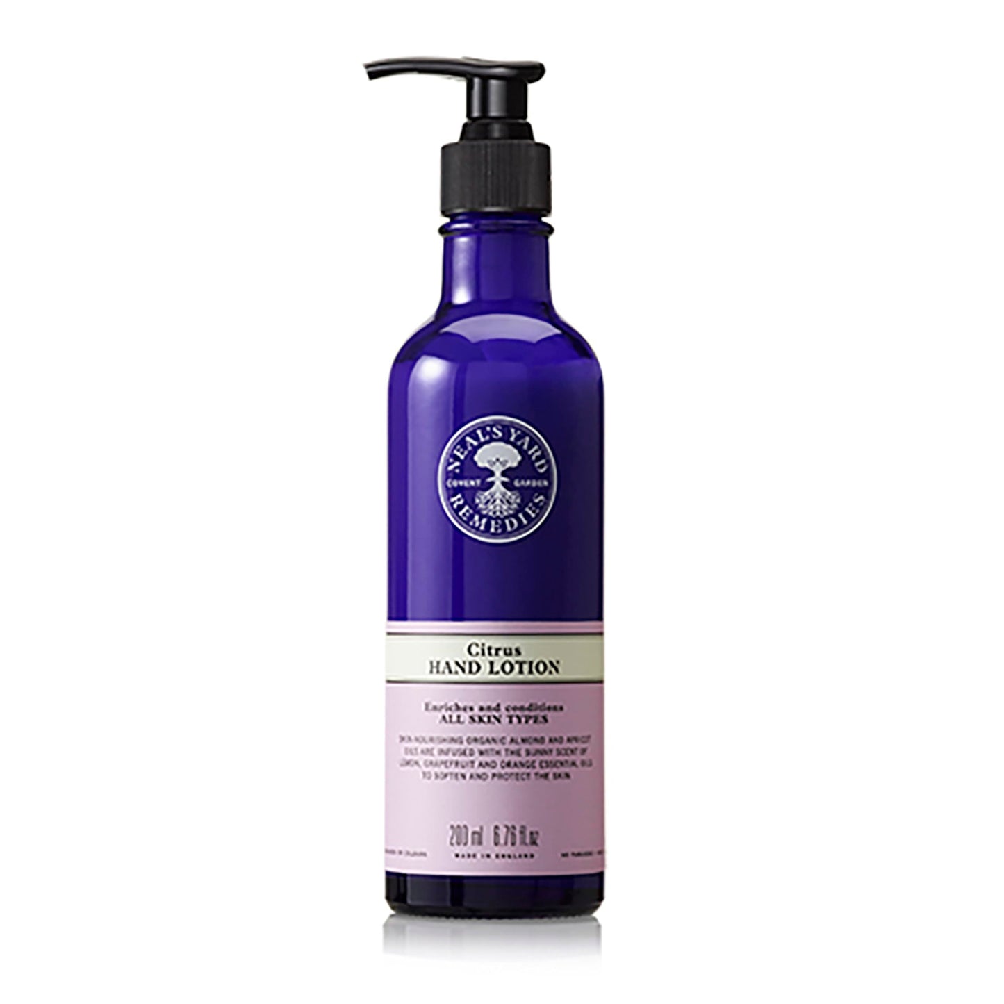 Neal's Yard Remedies Citrus Hand Lotion | Nourishes Skin with Sunny Orange & Lemon Scent | 200 ml