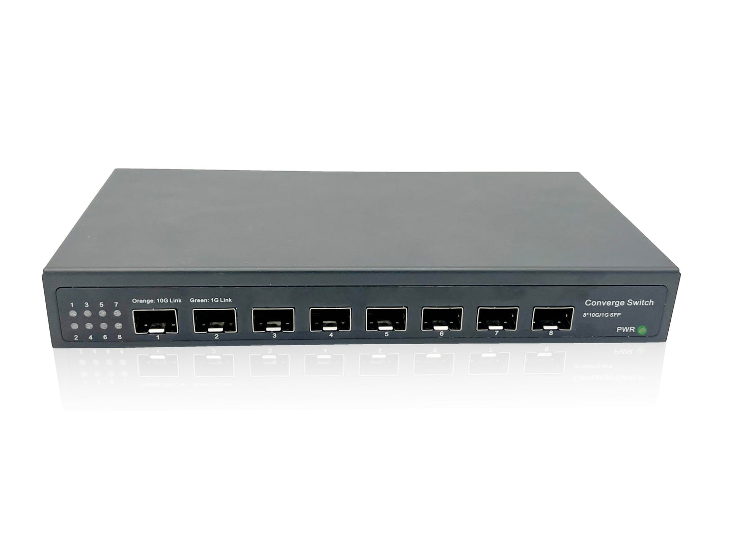 Elfcam? - 10Gb Switch with 8 Ports 10G SFP+, 10GbE Fiber Optic Switch Plug & Play, No-Managed, Extends Your Network 10GB