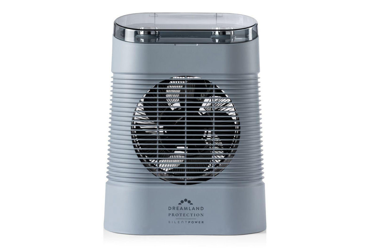 Dreamland Silent Power Protection Fan Heater - Electric Heaters for home low energy, Quick Heat Up with 4 Heating Modes, Silent Portable Heater,