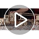 UGEARS Trailer for Heavy Boy Truck VM-03 - Wooden Model Kits for Adults to Build - Mechanical Cargo Trailer with 8 Wheels Car Model Building Kits 3D Wooden Puzzles for Adults for Fathers Day - 138 Pcs